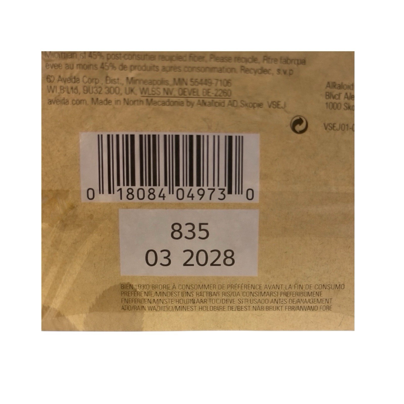 Aveda Comforting Tea 2 Boxes 20 Bags Each Caffeine Free Sealed 2028