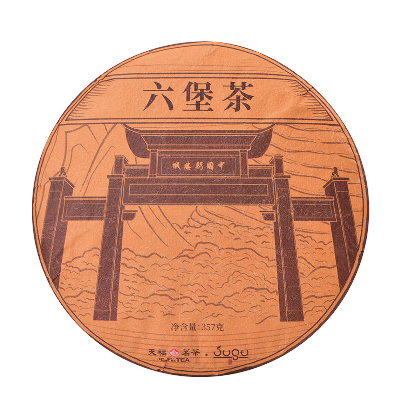 TenFu’s TEA Guangxi Liu Bao Tea Black Tea Cake LIU PAO Dark Tea Hei Cha 357g