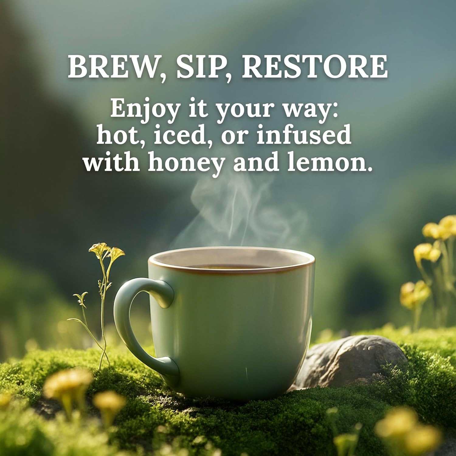 My Land Organic Greek Mountain Tea (Sideritis Scardica) – Loose Leaf Ironwort Ha