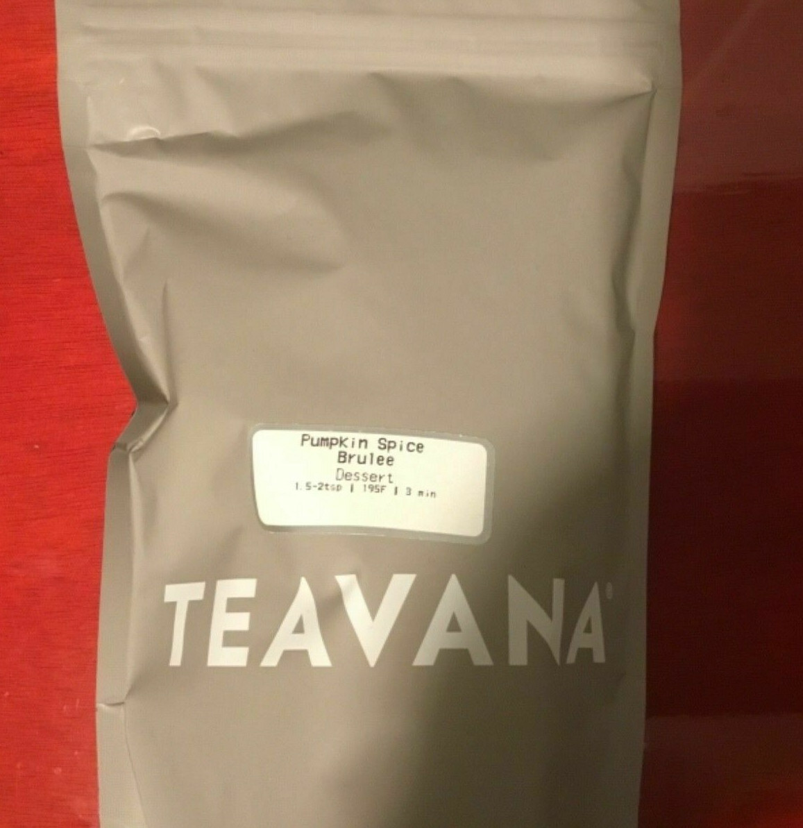 NEW RARE! 🎃 TEAVANA PUMPKIN SPICE BRULEE 2 OZ FALL FLAVOR OOLONG TEA SEALED BAG