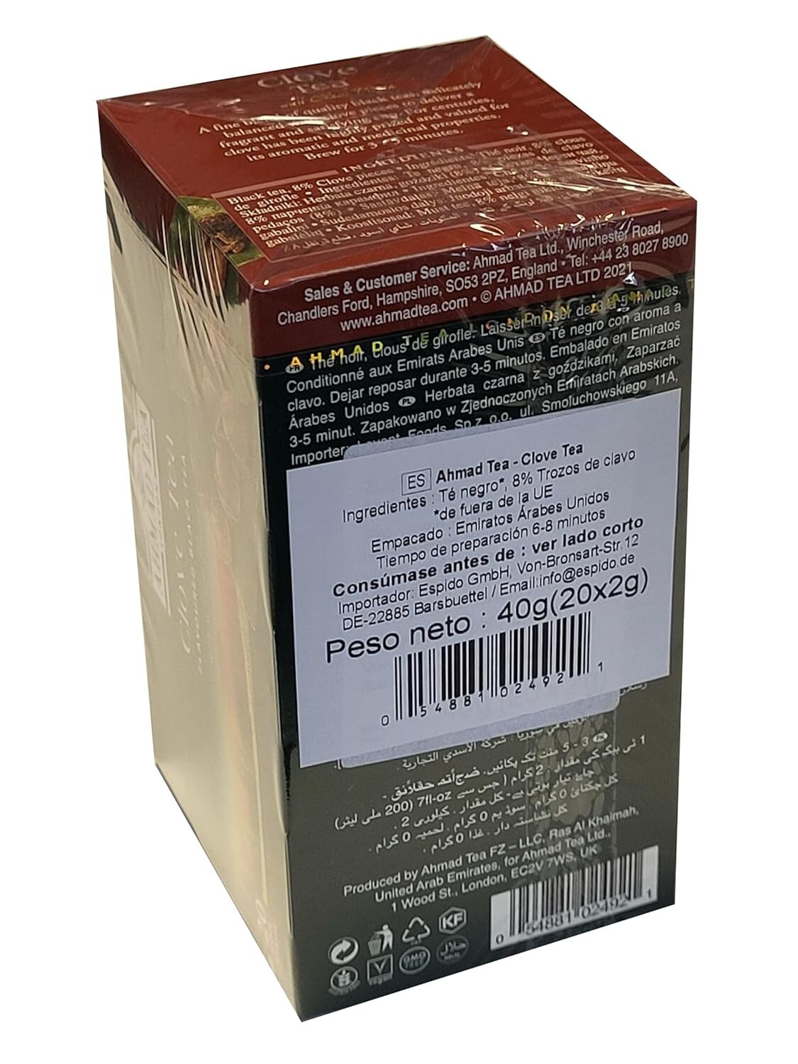 20 Count Clove Tea Bags – Natural Caffeine & Ethical Sourcing for Tea Lovers