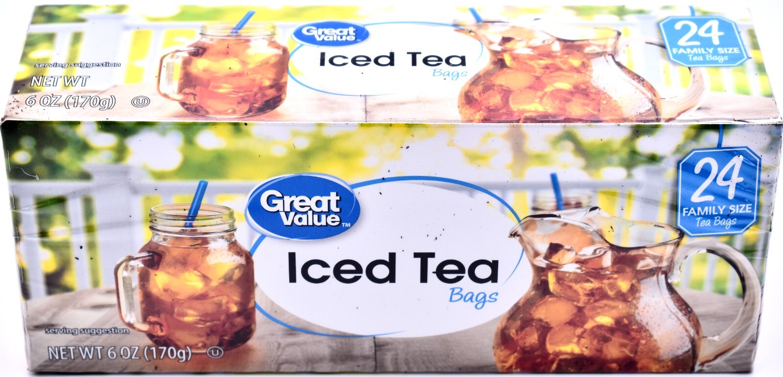 Great Value Iced Tea Bags,24 Family Size Bags,6 oz.