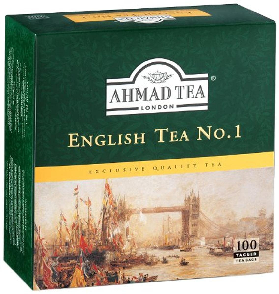 English Tea No.1 Tagged Teabags, 100 Count,3922-1