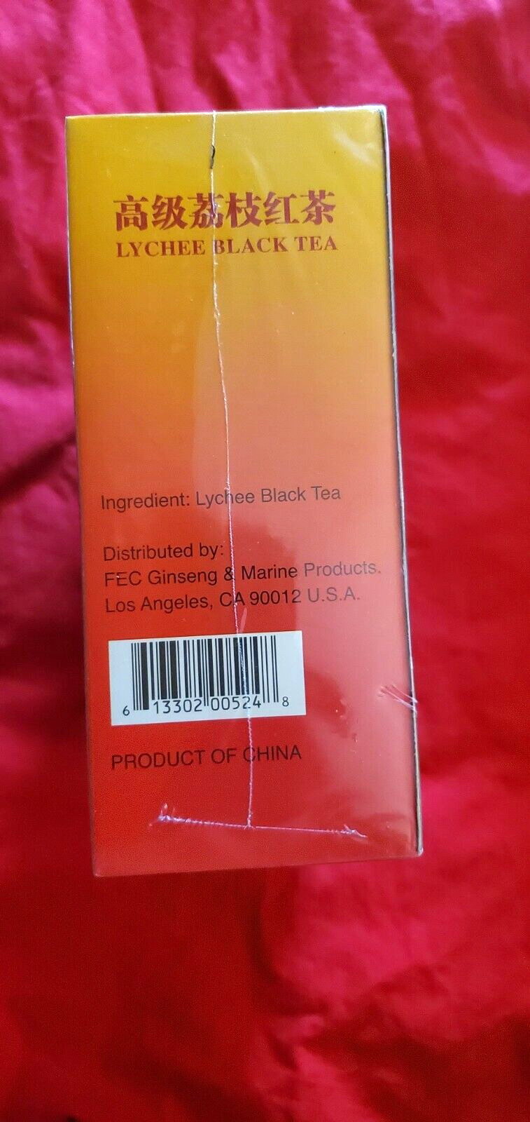 LYCHEE BLACK TEA NET WEIGHT 7 OZ (100 BAGS )