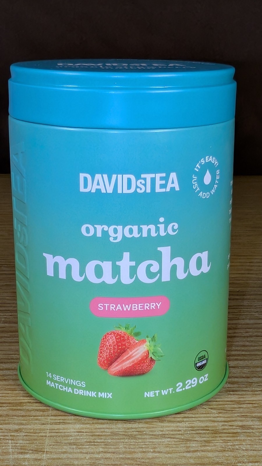 DavidsTea Strawberry Matcha From Japan 2.29 Oz.