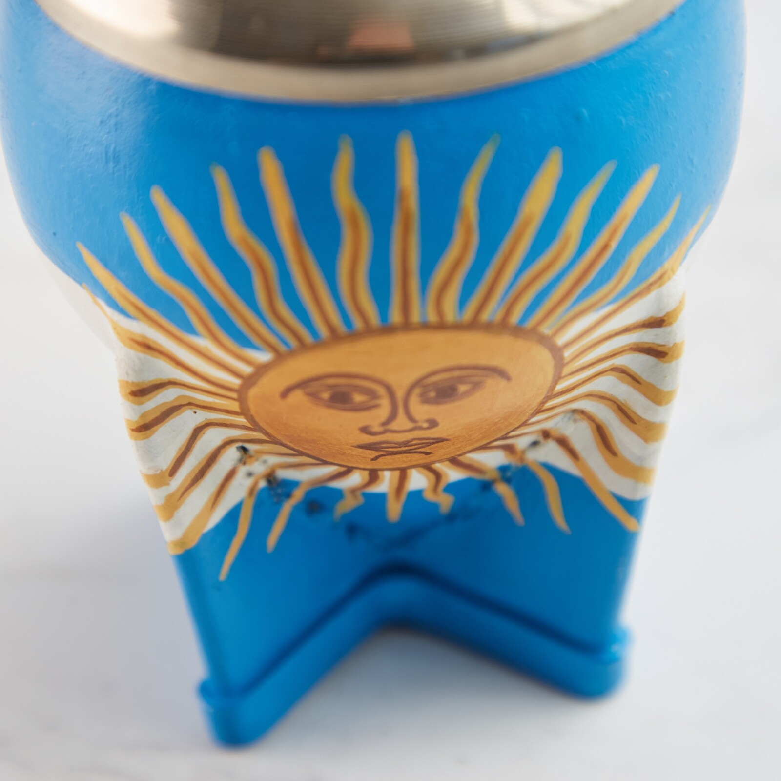 Taza/Mate Torpedo Gourd Argentina Handpainted High Quality + 100% Alpaca Straw