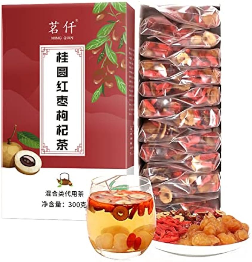 Longan Red Dates and Wolfberry Tea Fruit Combination Tea 300g (15g X 20 Packs)