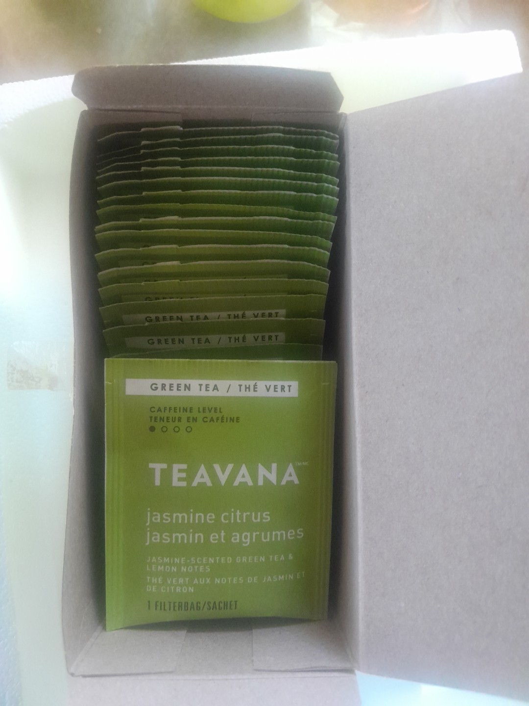 6x Teavana Jasmine Citrus Green Tea 24ct. Filterbags Best Before:11/26/25