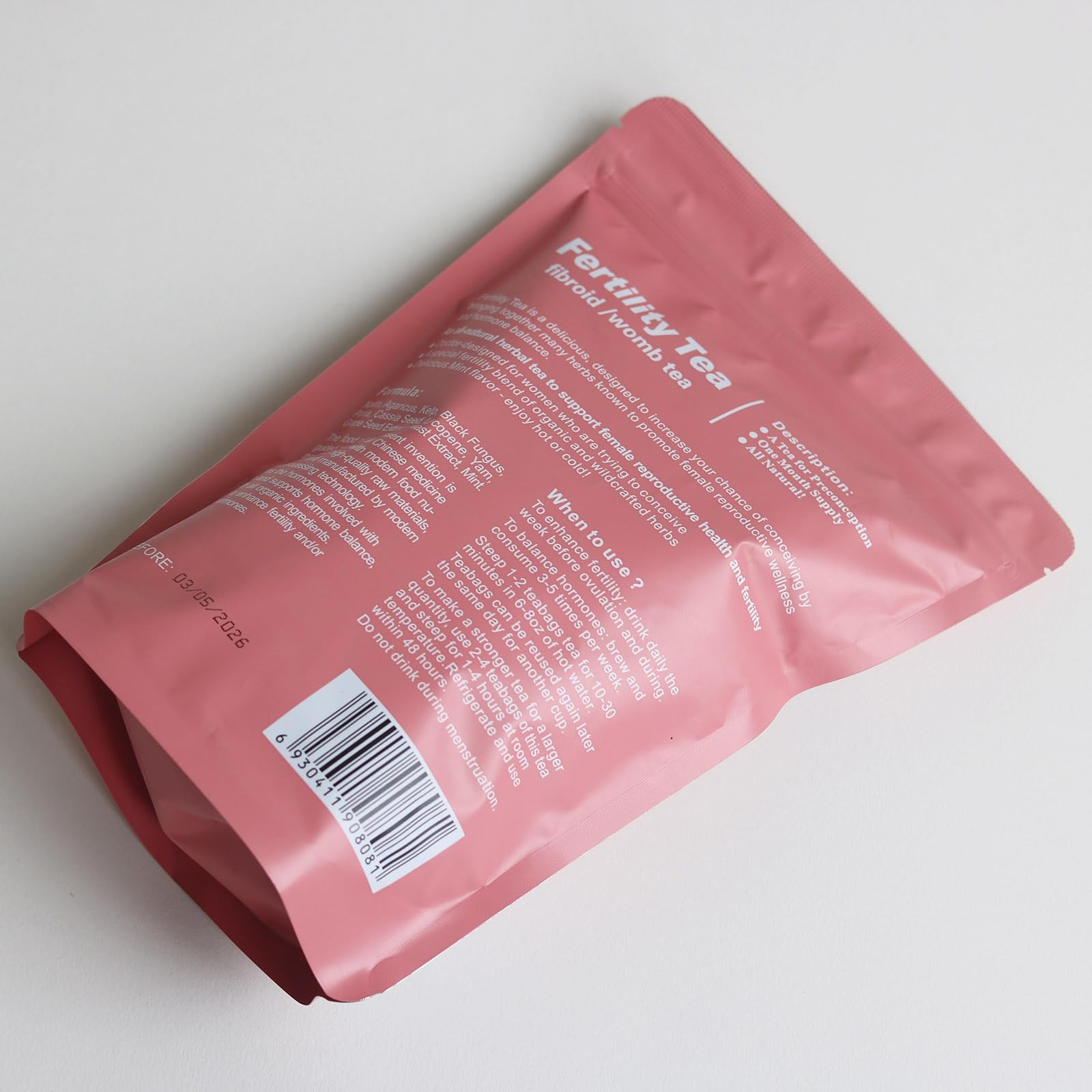 Organic Fertility Tea Womb Tea Hormone Balance Caffeine Sugar Gluten Free