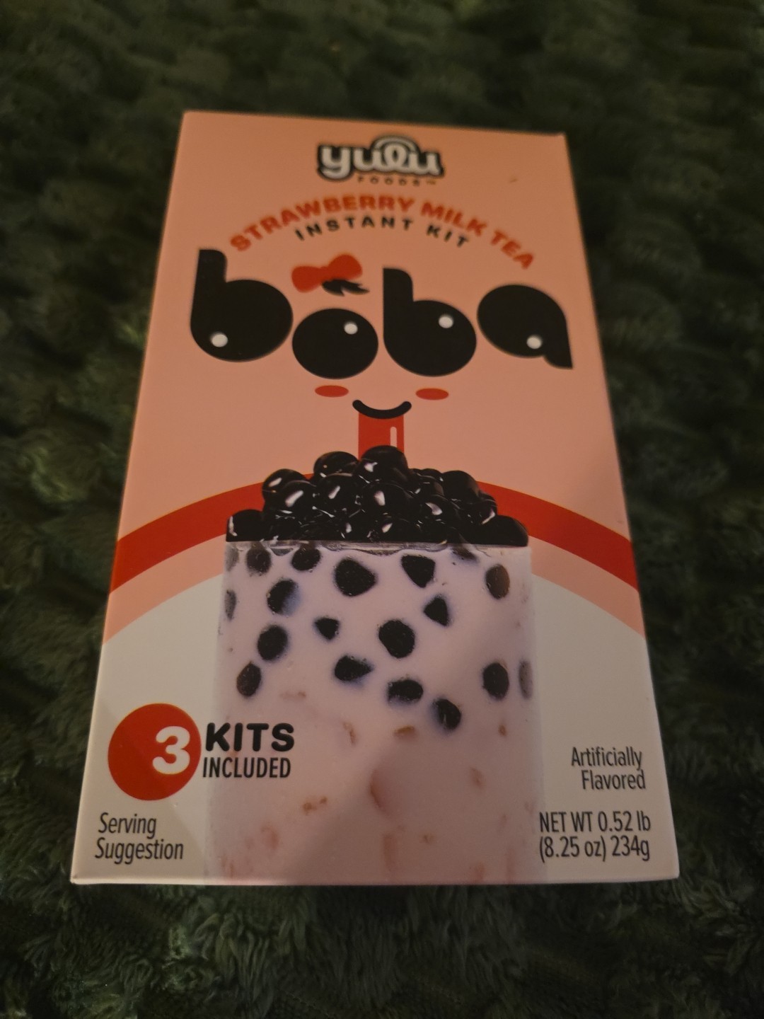 Boba Strawberry Milk Tea, Bubble Tea Kit, 3 Drinks