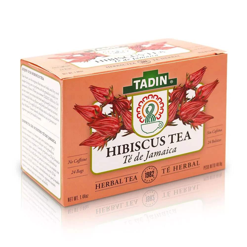 TADIN HIBISCUS TEA HERBAL 24 BAGS, see description