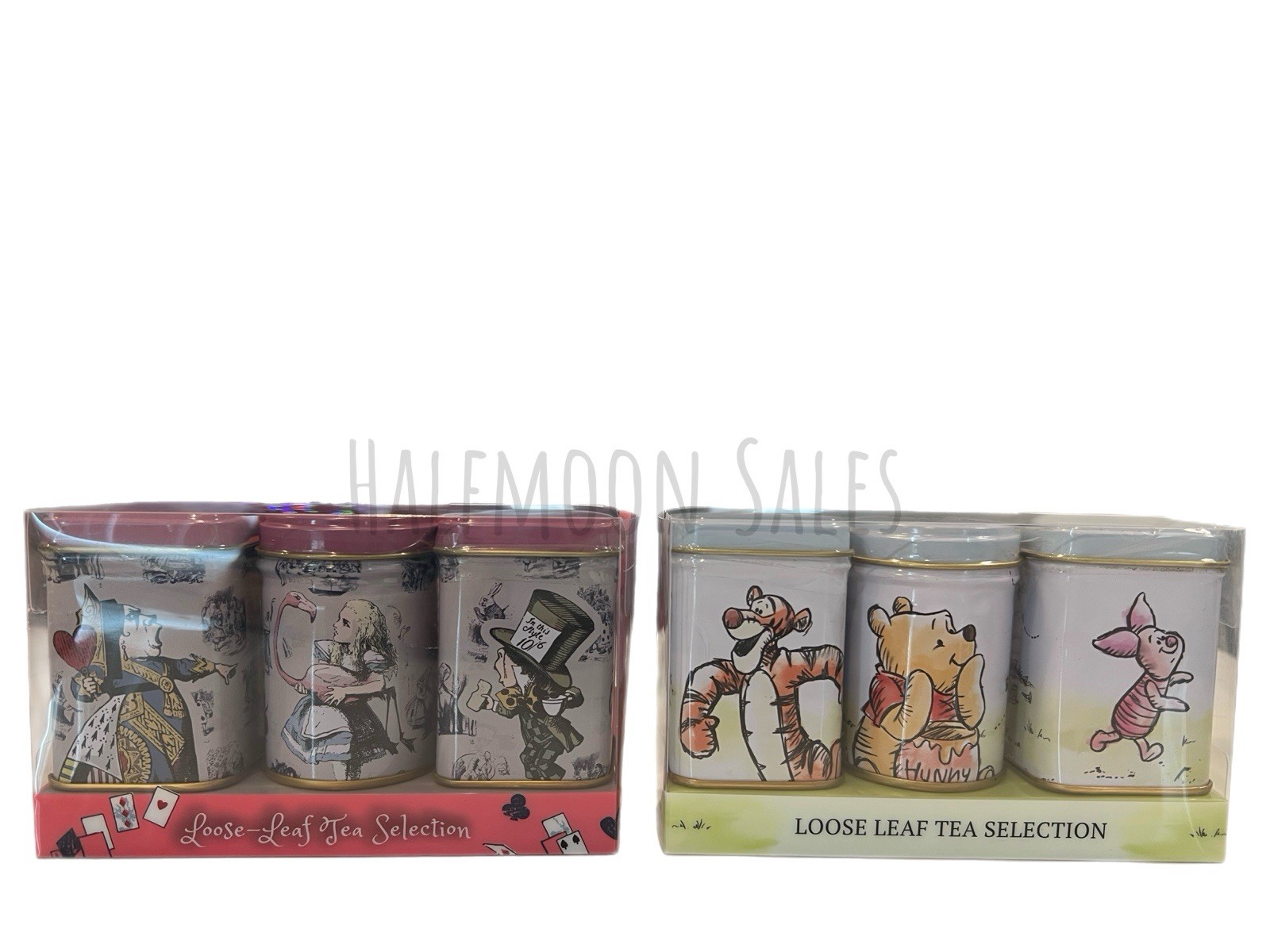 New English Teas Alice In Wonderland & Winnie the Pooh Loose Leaf Tea Tin Sets