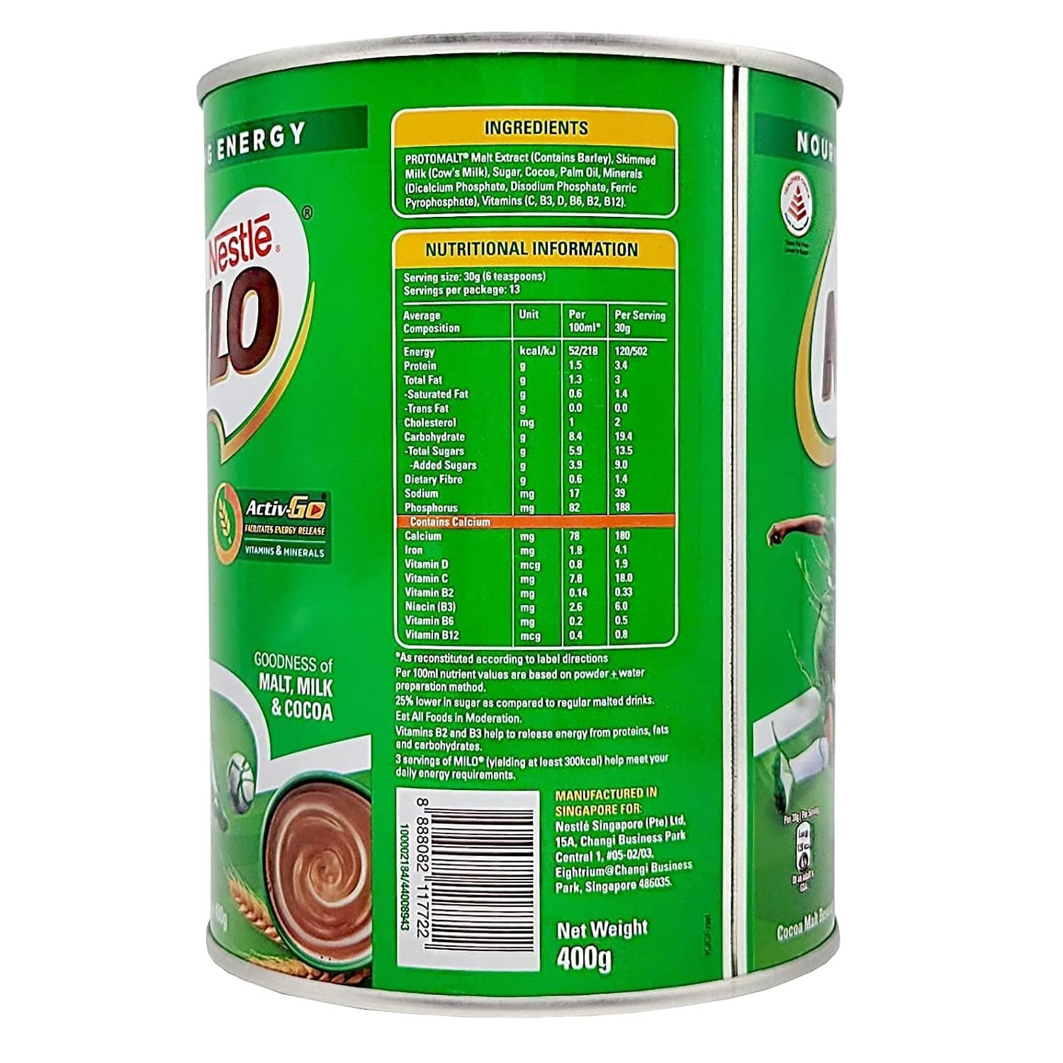 Nestle Milo Chocolate Malt Beverage Mix