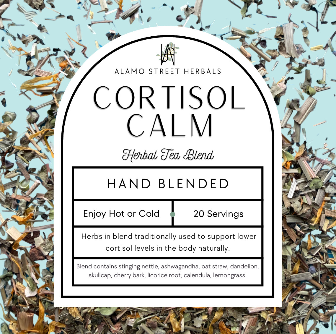 Cortisol Calm Herbal Tea — Cortisol control, Ashwahandha, Stress Relief