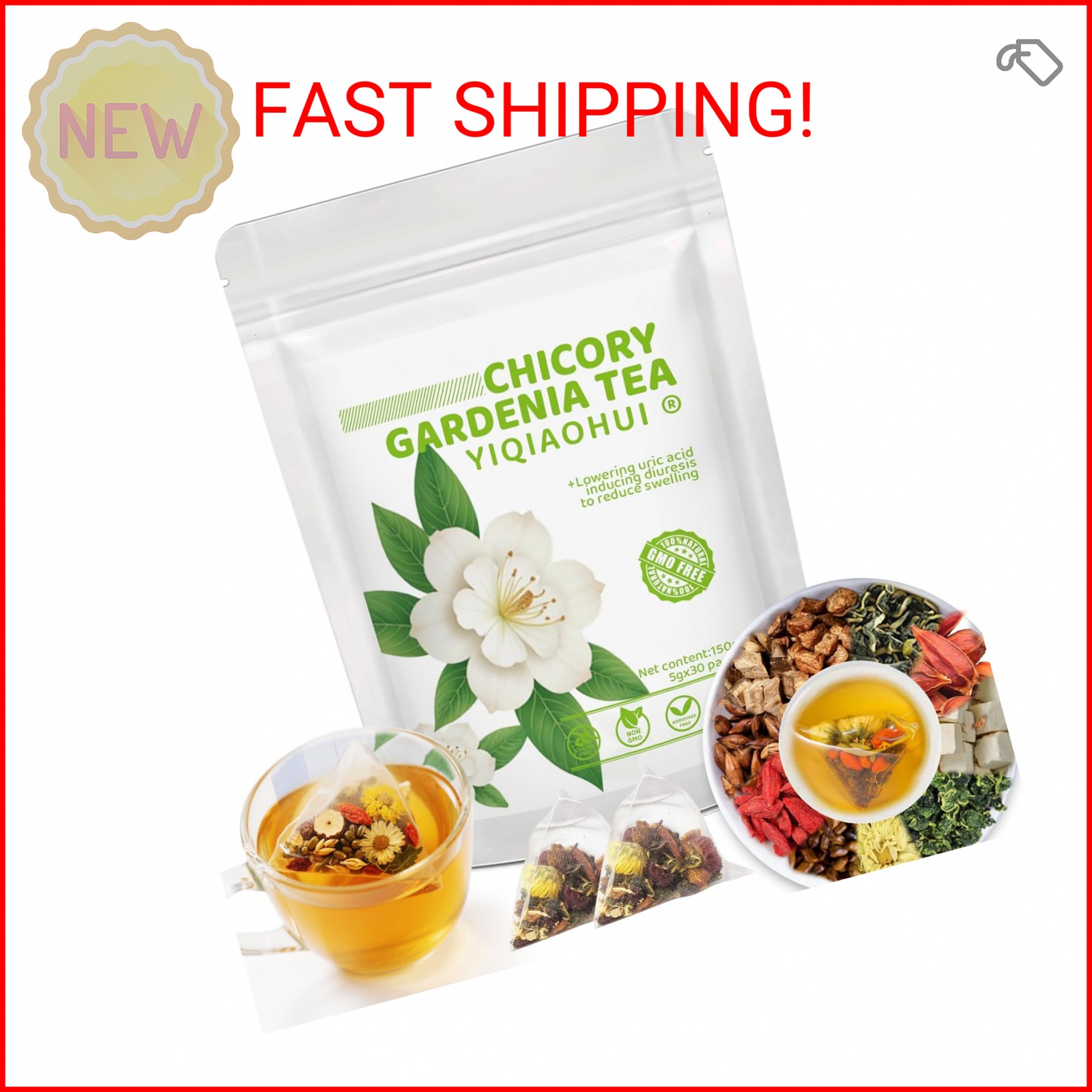 Chicory and Gardenia Tea, Burdock Root Tea – Thoughtful Gift for Parents & Senio