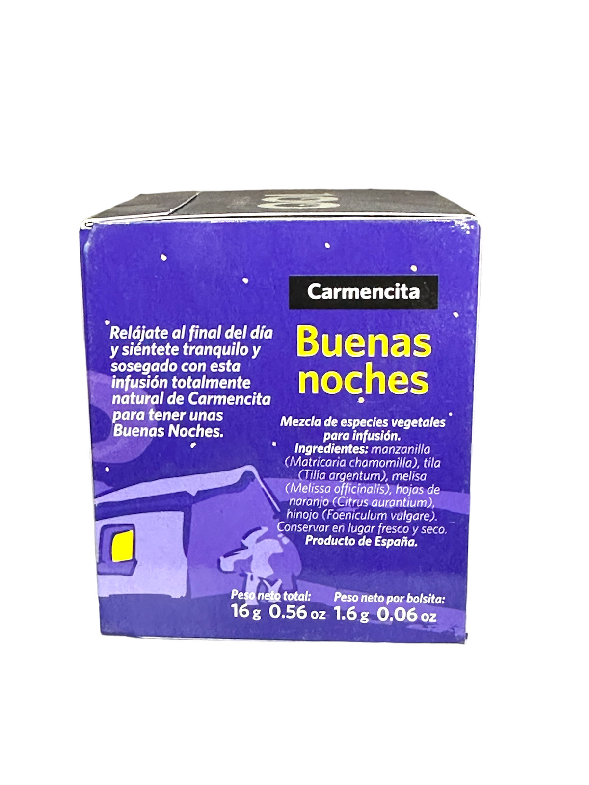 Carmencita Tea Happy Nights Buenas Noches 10 bags
