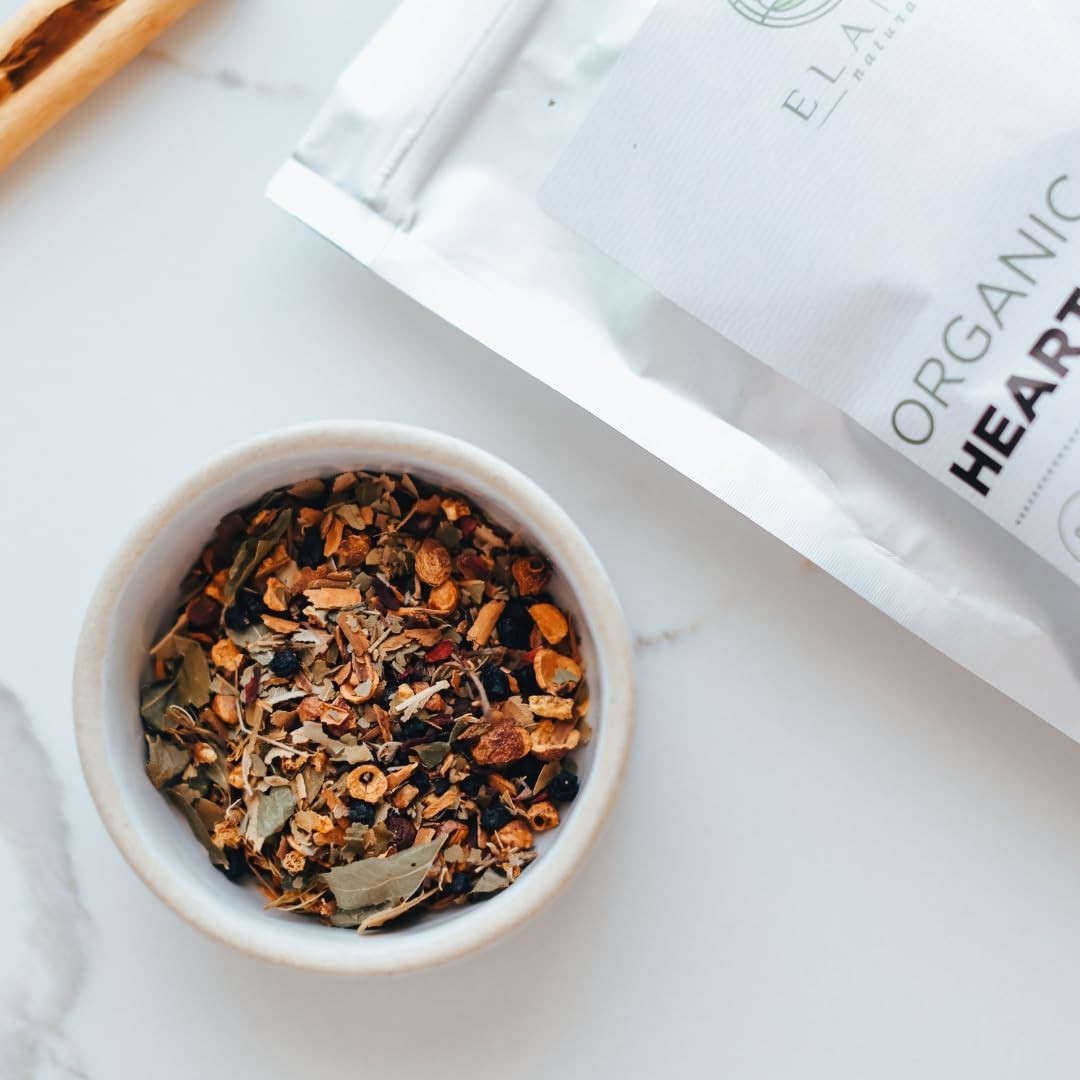 Organic Heart Calm Tea 4 oz. 113g, Blood Pressure Tea to Maintain Healthy Pre…