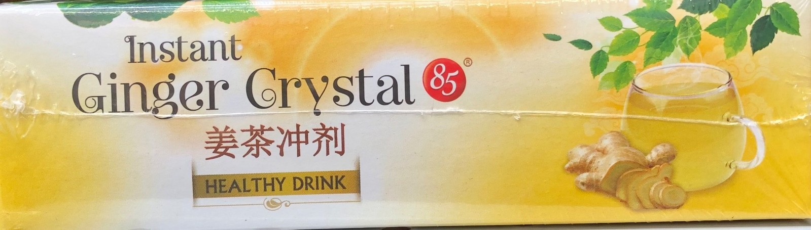 Instant Ginger Honey Crystals Tea 10 Individual Sachets Cold Cough Relief Remedy