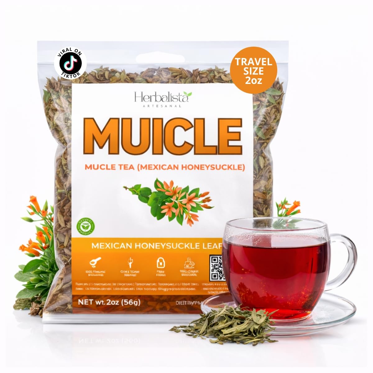 Viral 4oz 114g Muicle Sangre de Cristo Herbal Tea Premium Mexican Honeysuck…