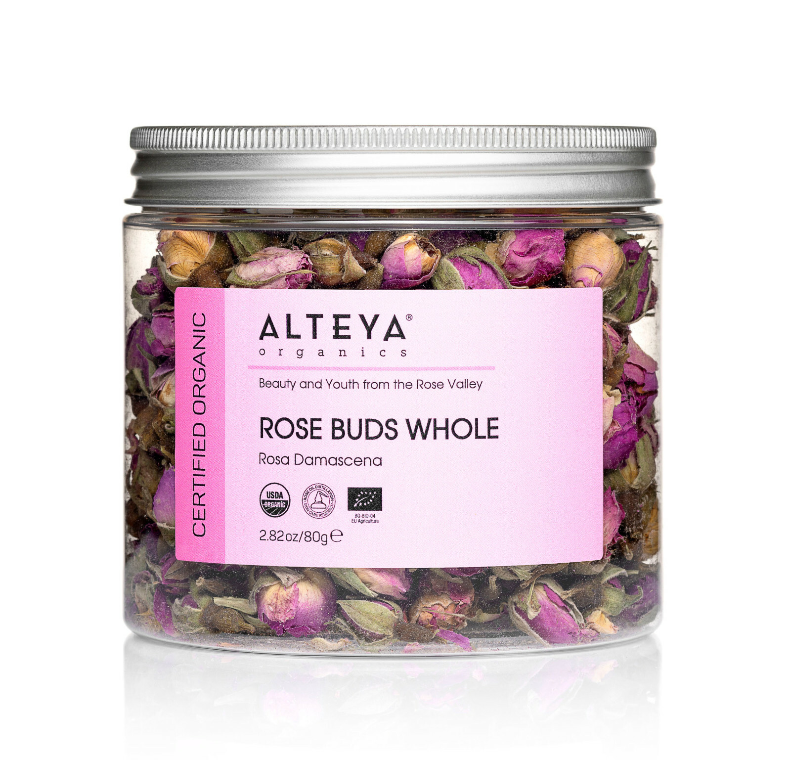 Alteya Organics USDA Organic Rose Bud Tea – 2.82oz./80g.