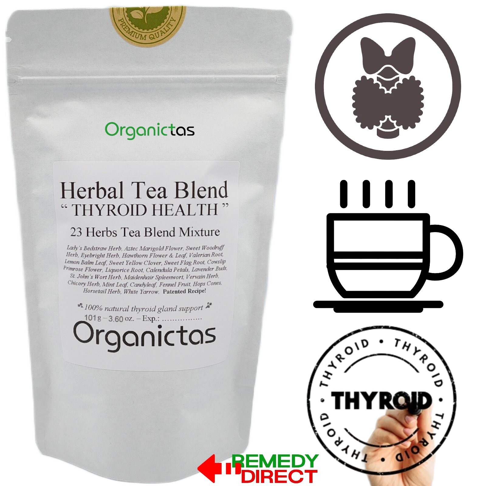 Thyroid Support Herbal Tea / Best Tea for Hormonal Balance, Metabolism & Health