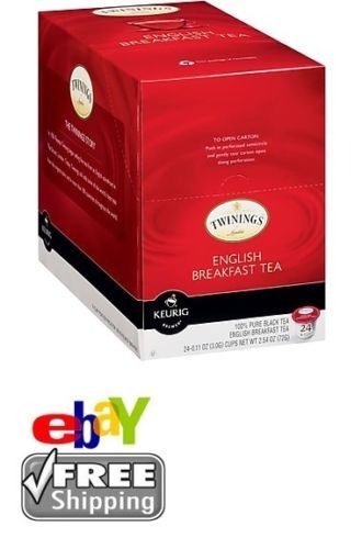 Twinings English Breakfast Black Tea 24 to 144 Count Keurig Kcups Pick Any Size