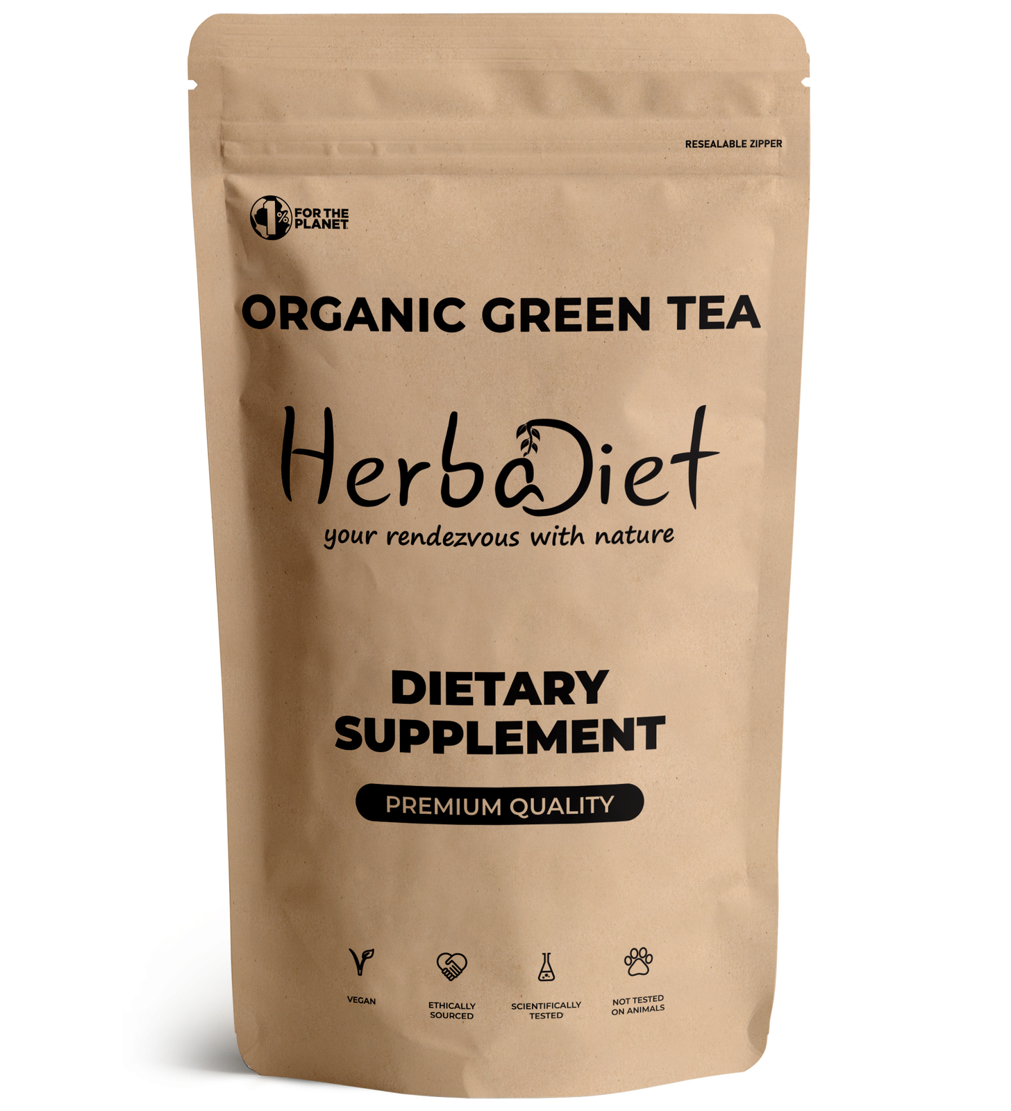 Organic Green Tea Powder Polyphenols EGCG Weight Loss Energy Detox Fat Burner