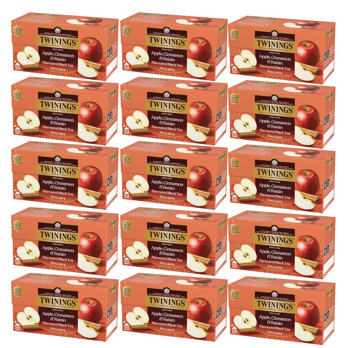 Twinings Apple Cinnamon Raisin Black Tea 25 Bags Choose 1 2 5 10 15 Packs