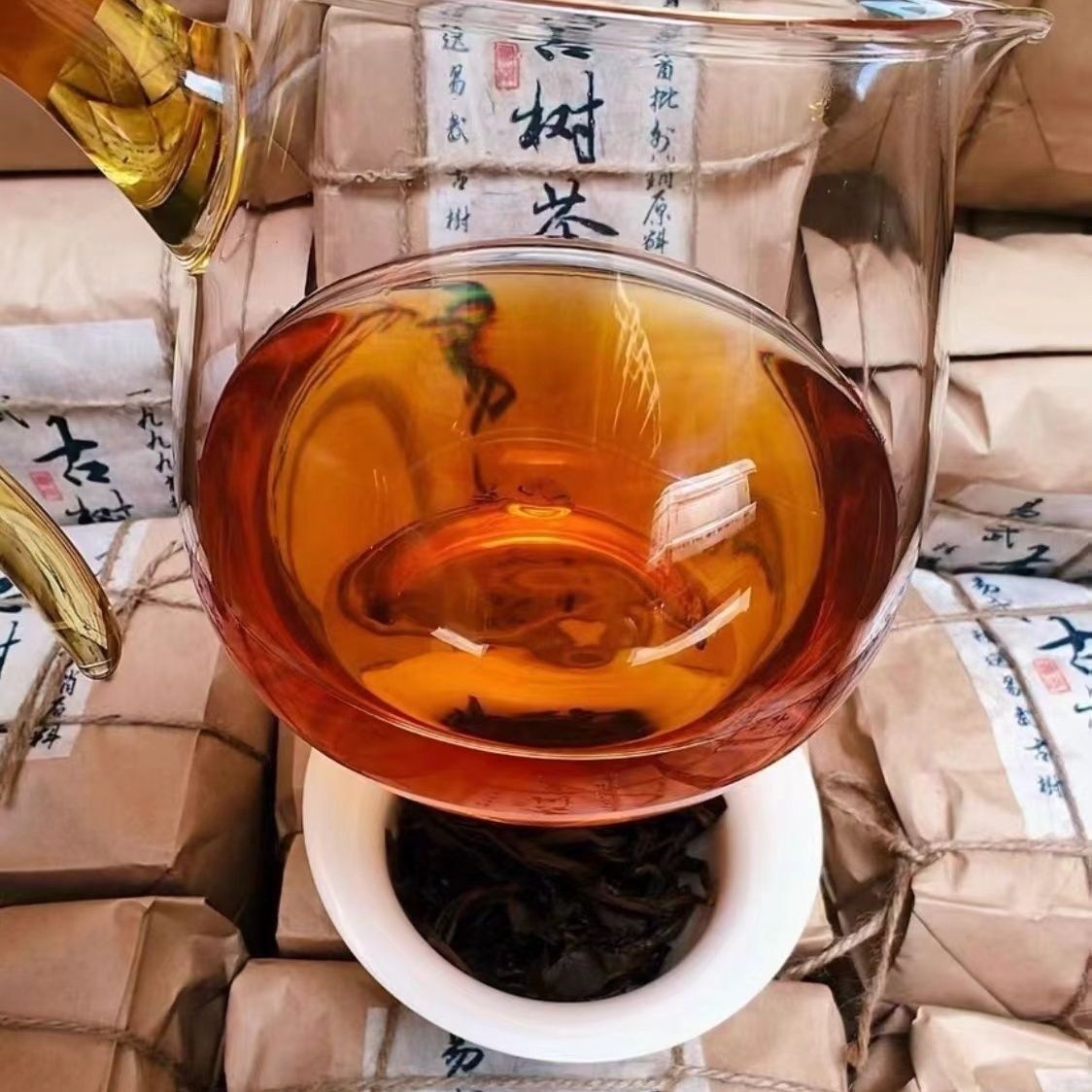 1999 Yunnan Loose Leaf Old Pu’er Tea YIWU Aged Pu-erh Raw Tea Sheng Puerh 300g