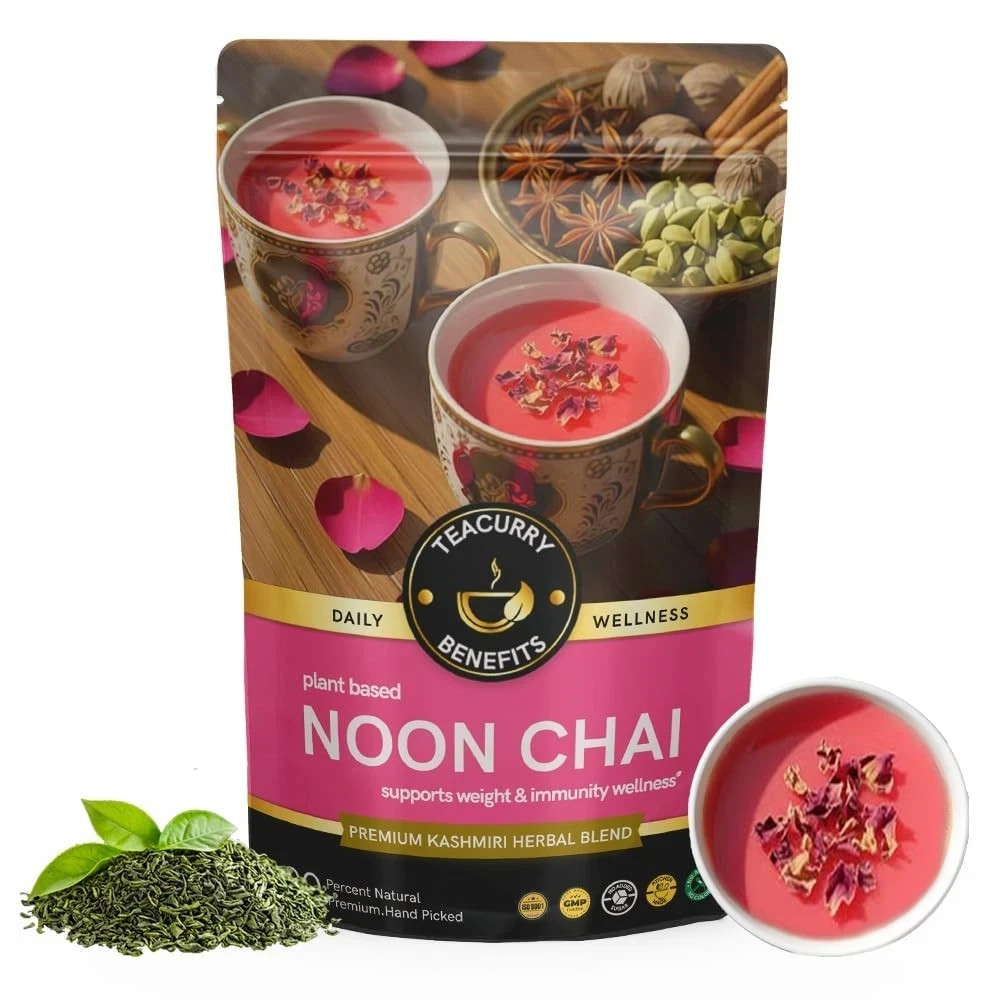 TEACURRY Noon Chai of Pink Tea Kashmiri Leaves (50 Gms free shipping world wide