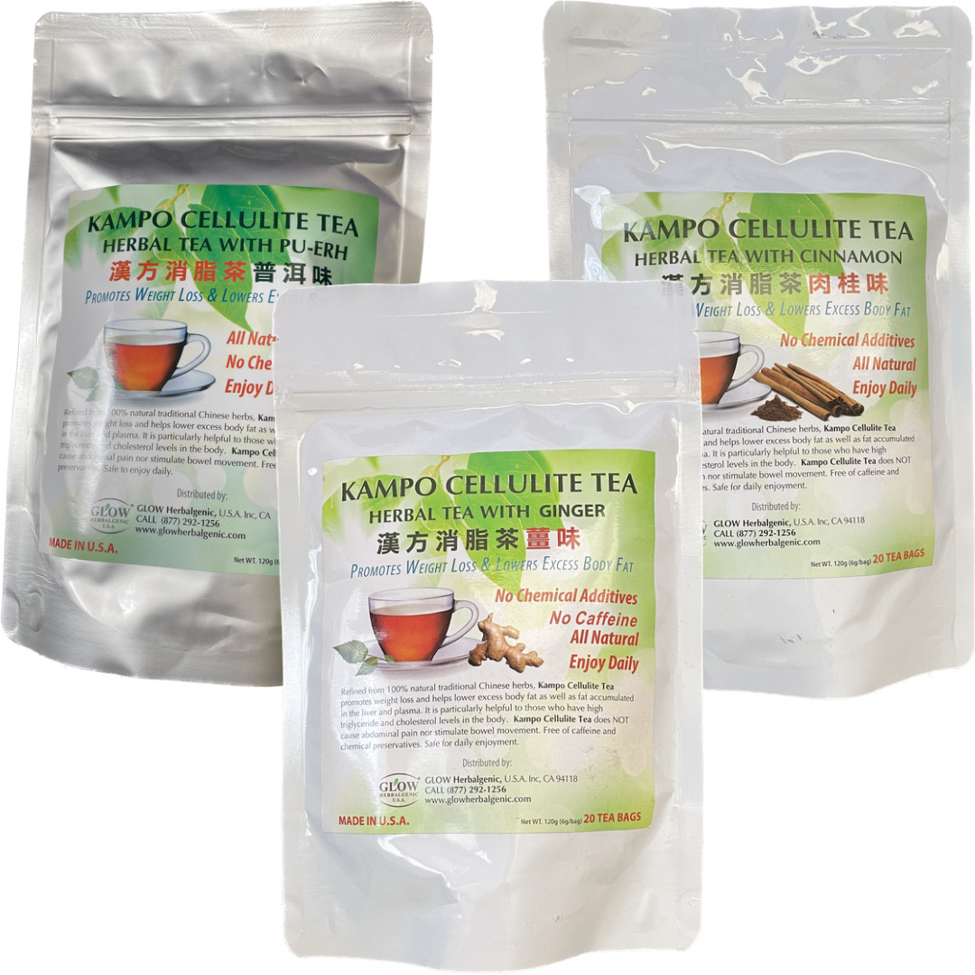 1 PACK Glow Herbalgenic Kampo Cellulite Herbal Tea – Choose Flavor