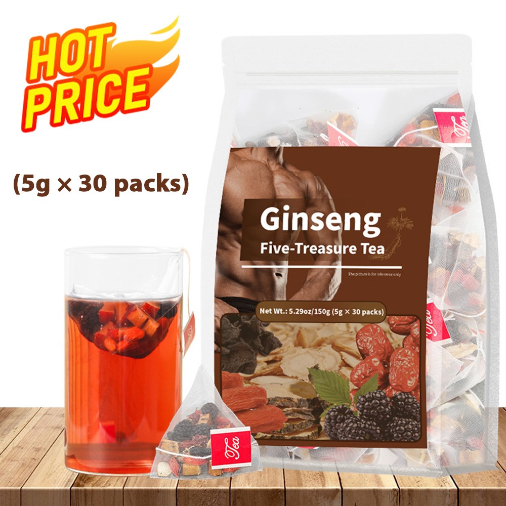 Ginseng Five Treasure Tea Kidney Tea Liver Tea Red Date Kidney Health 150g