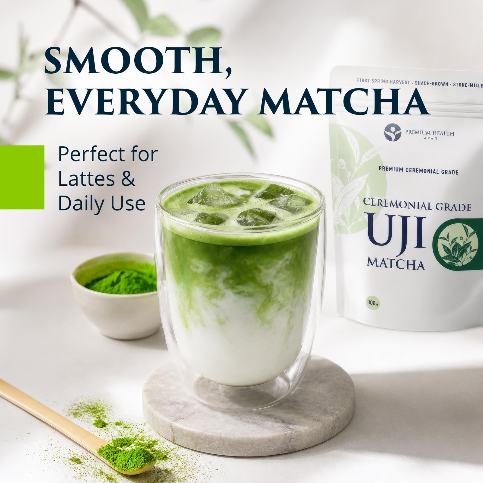 Uji Matcha Powder 100g – Ceremonial Grade, First Spring Harvest, Kyoto Grown …