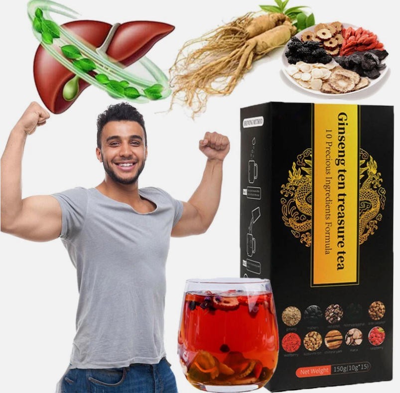 Kidney Ginseng Five Treasure Tea -Eight Treasure Tea with Wolfberry & Mulberry