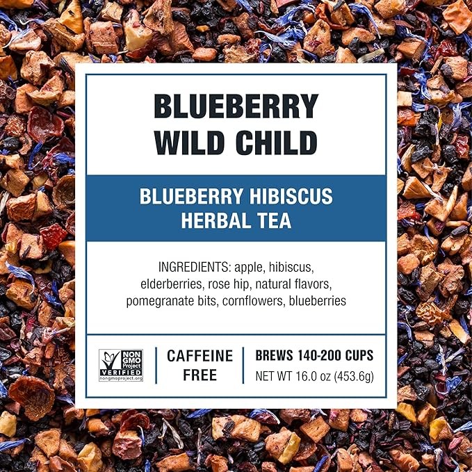 Tiesta Tea Blueberry Wild Child Blueberry Hibiscus Herbal Tea