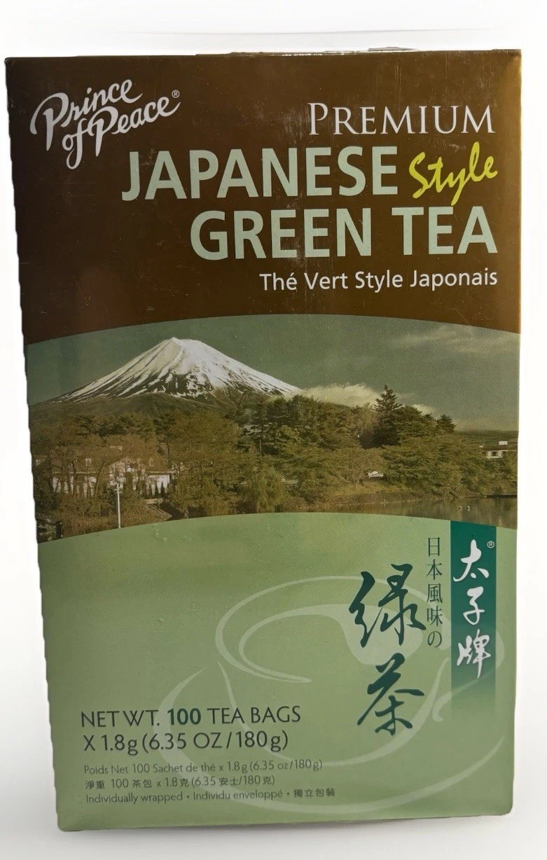 Prince of Peace Premium Japanese Green Tea 6.35 Oz/180g – 100 Tea Bags