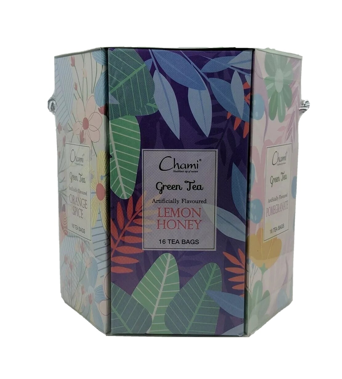 Chami 6 Flavor Tea Sampler 96 Tea Bag Sachets Assorted Tea Gift Set