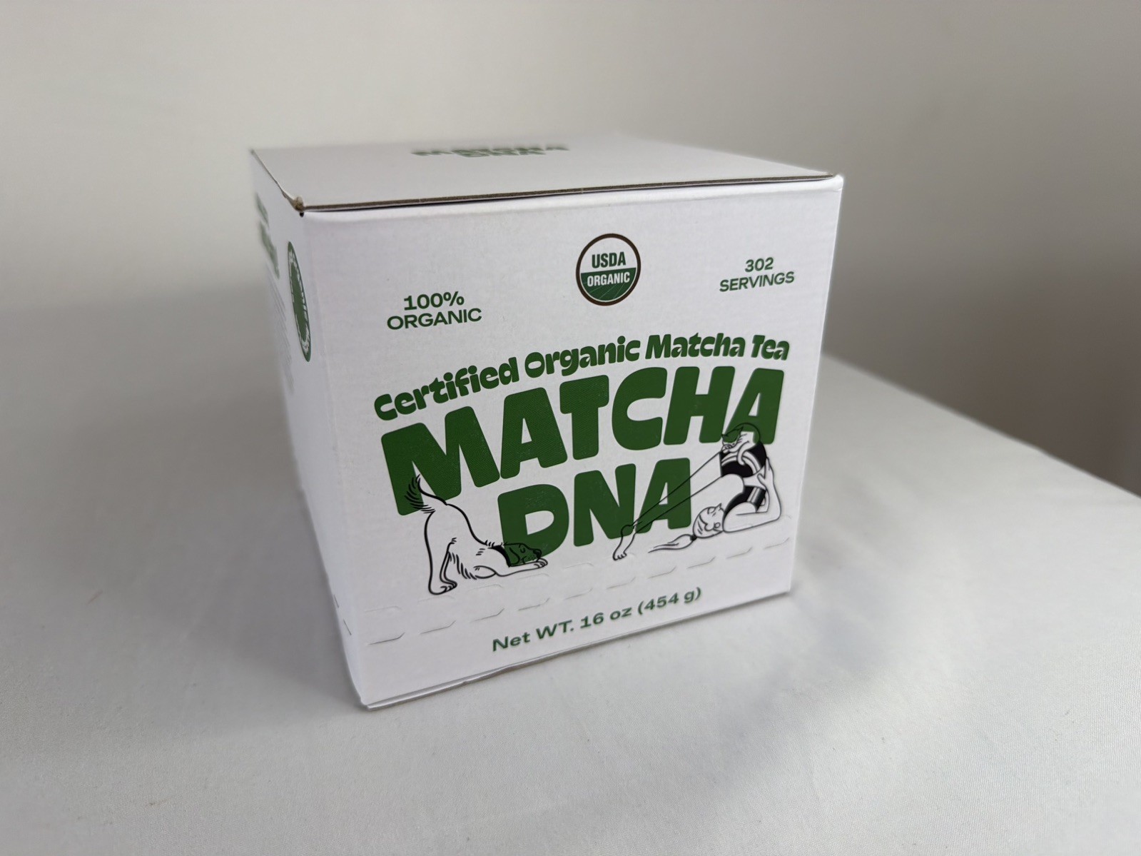 Matcha DNA Organic Matcha Green Tea Powder Unsweetened 100% Natural 1lbExp:07/28
