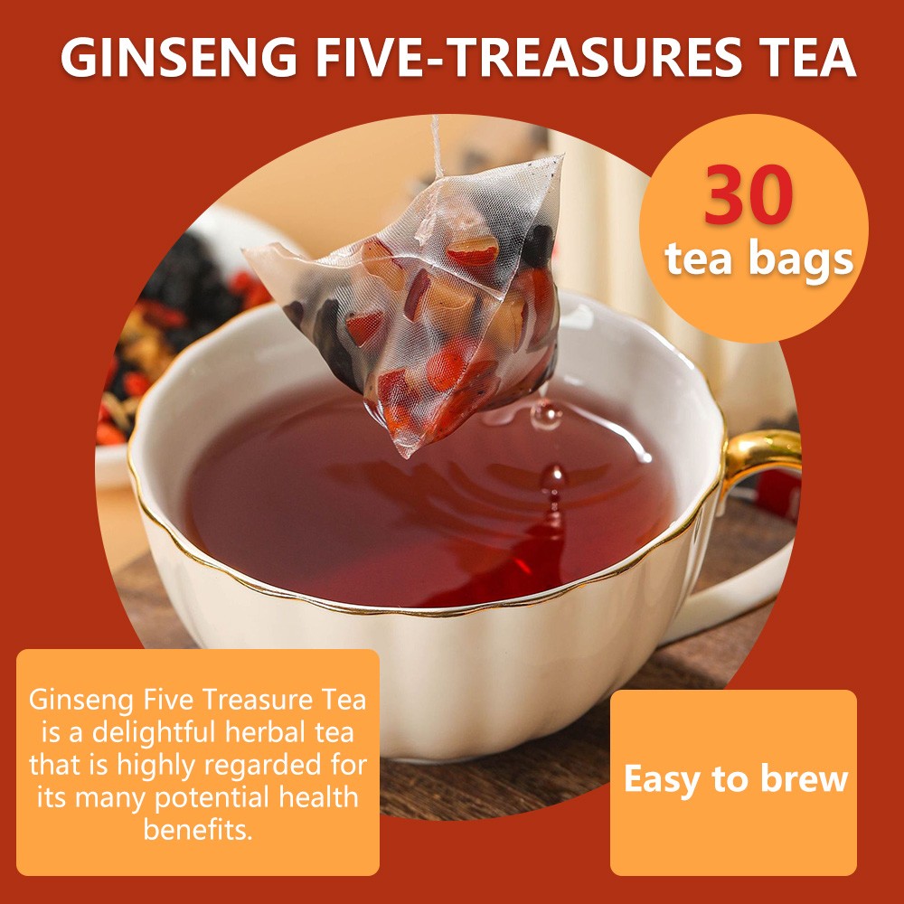 OEM Tea Bags – Ginseng Ten Treasures Tea -Eliminate Fatigue and Enhance Immunity