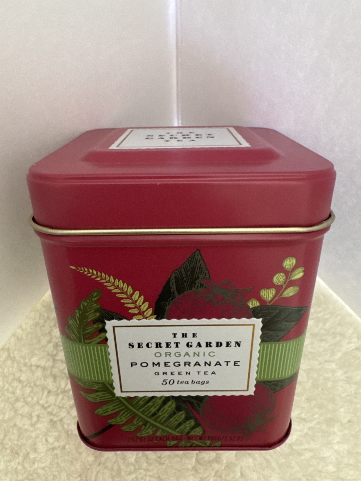 Organic Green Tea 50 Pcs Pomegranate OrganicWeight 100g