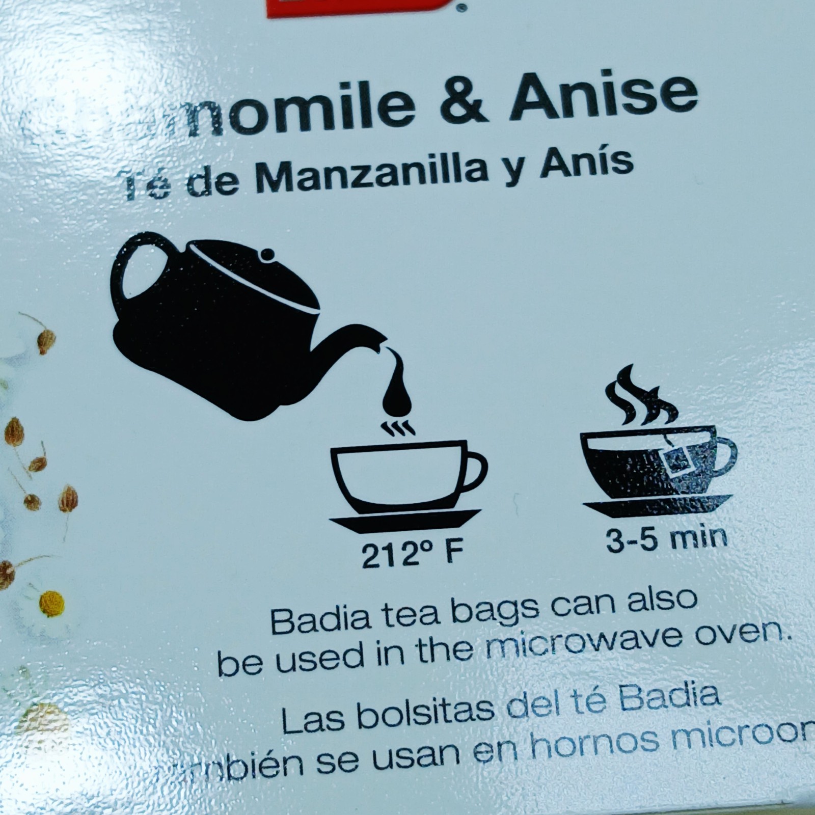 5 Badia Chamomile & Anise Tea | 25 Bags Per Box | Gluten Free Kosher 2027
