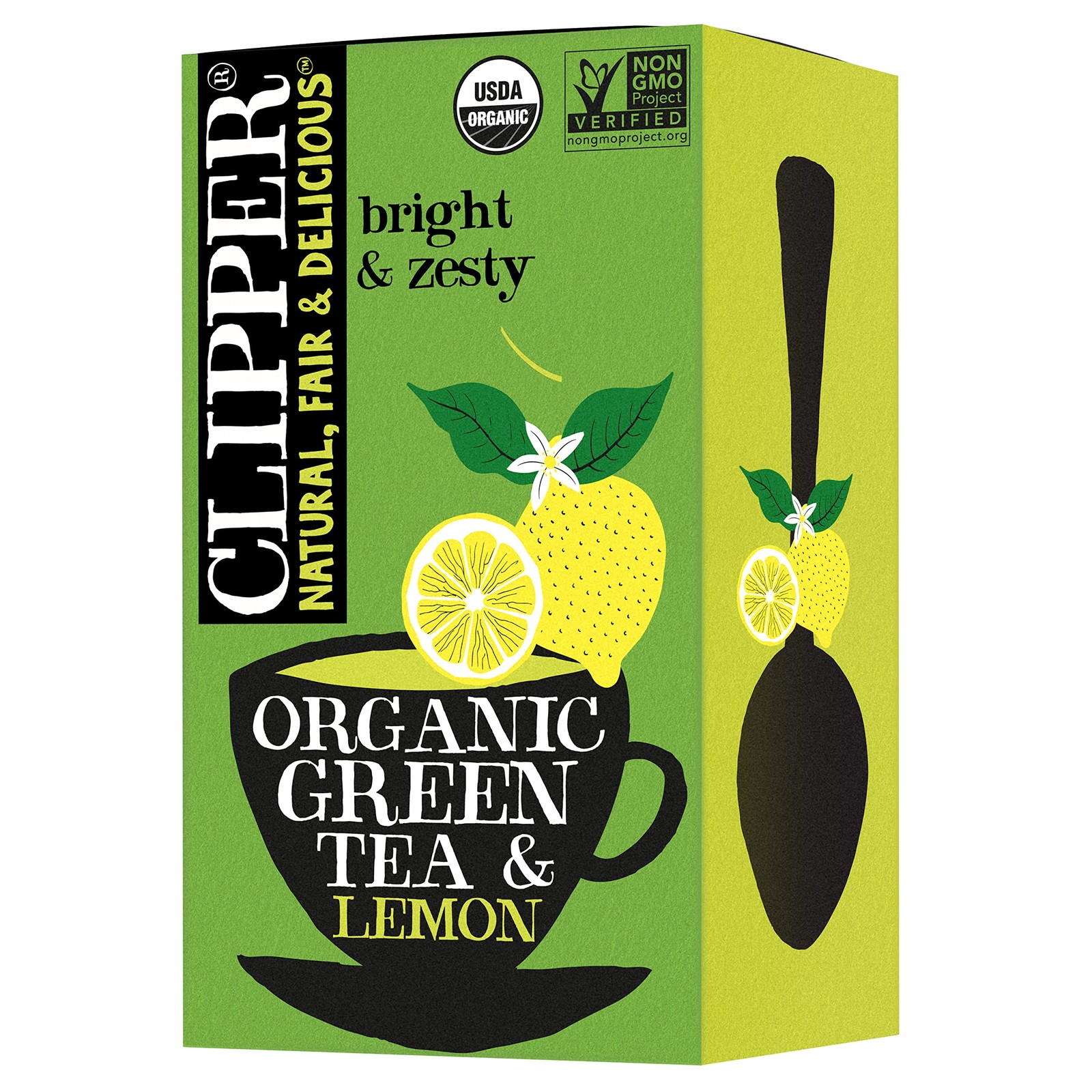Organic Fairtrade Green Tea Lemon – USDA Organic, Non-GMO, Fair Trade, Sustai…