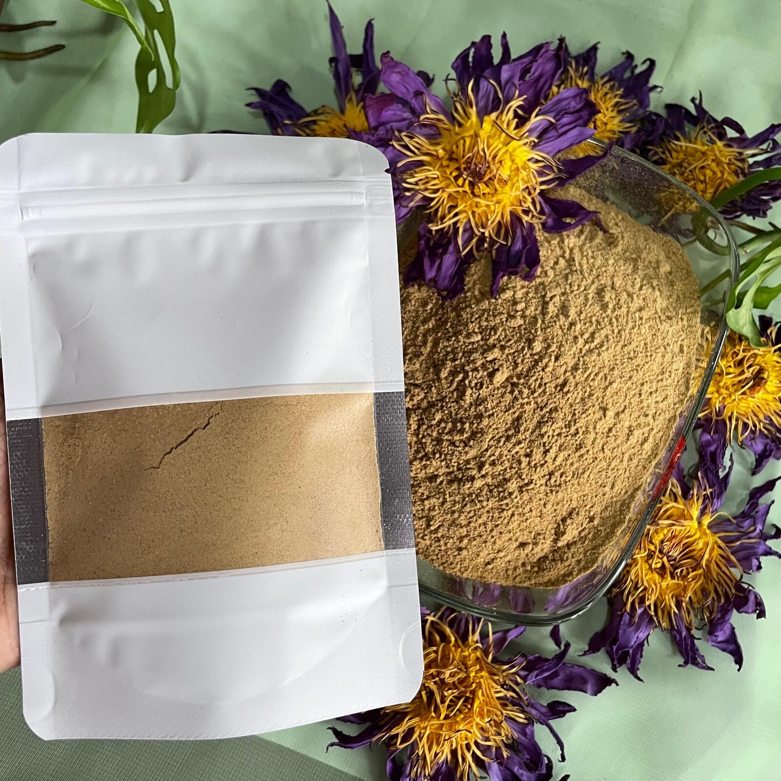 Blue Lotus nymphaea caerulea Flowers Powder 100% Organic Natural Pure Herbal Tea