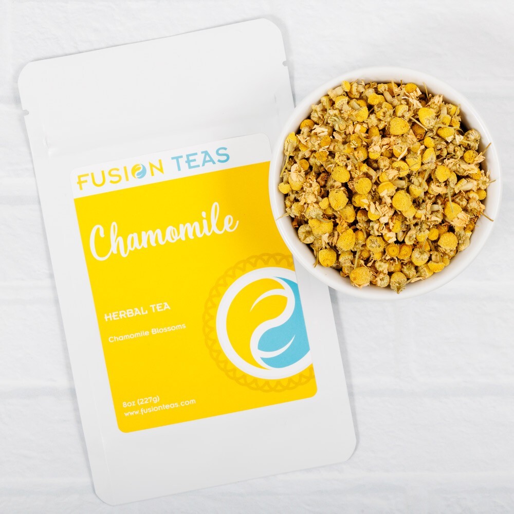Chamomile Blossoms Herbal Tea – Premium Loose Leaf Blend – Fusion Teas