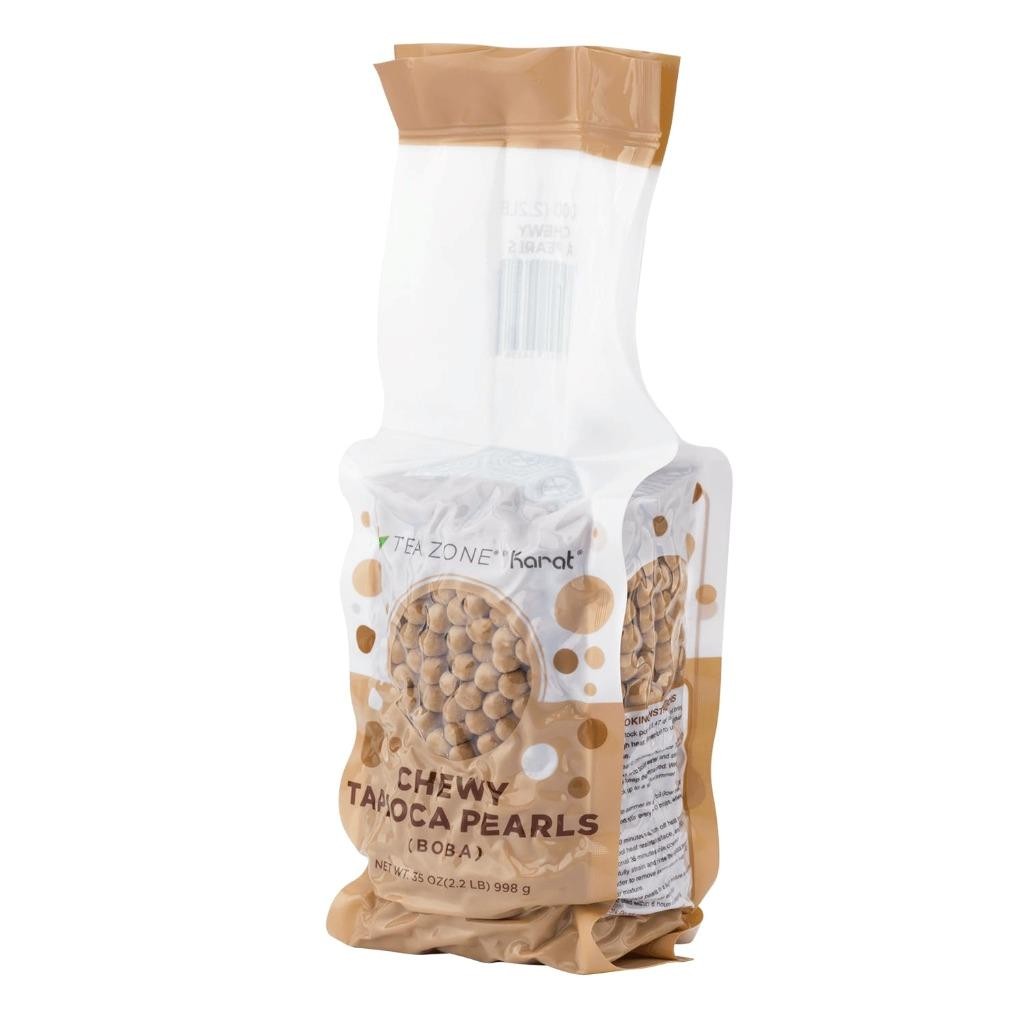 Tea Zone Chewy Black Boba Tapioca Pearls Boba Bubble Tea 2.2 Lbs. New Size!
