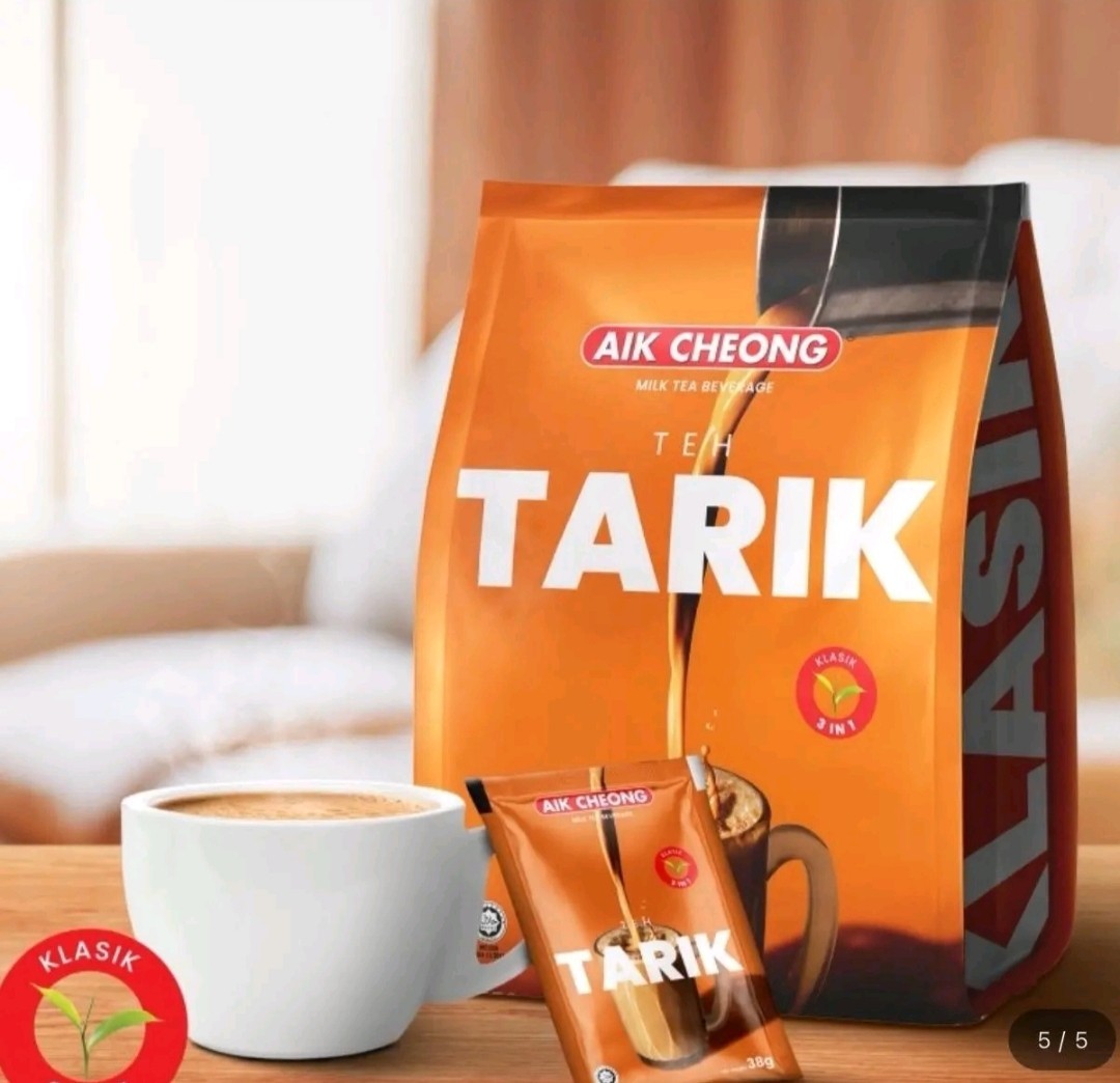 Teh Tarik Aik Cheong 3 In 1 (38gm x 12) Bundle of 6 + FREE SHIPPING
