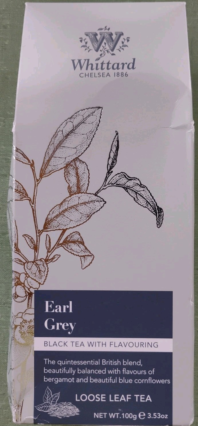 Whittard Earl Grey Loose Leaf Tea 100g Exp 10/2028