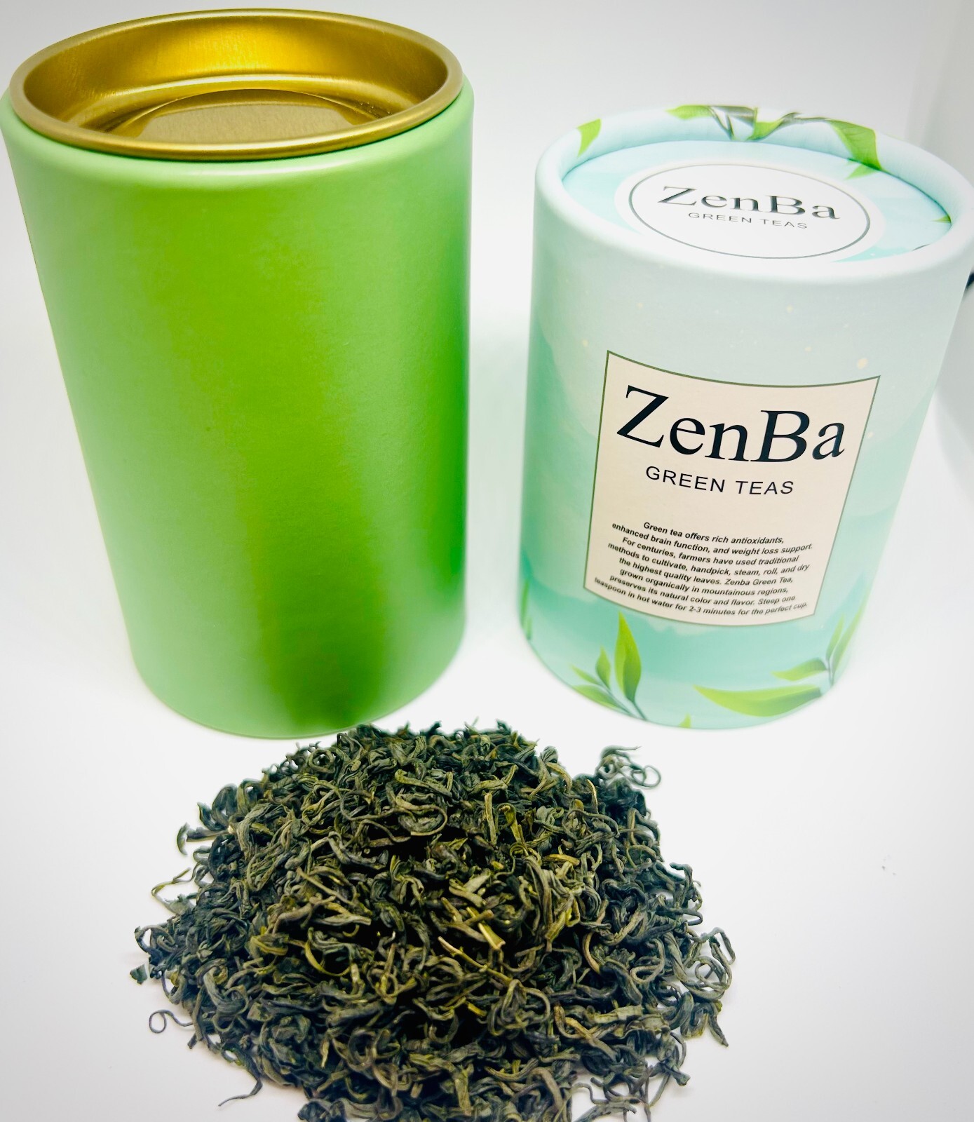 ZenBa Premium Loose Leaf Tea – 1 Box (Choose Green Tea or Floral Tea)
