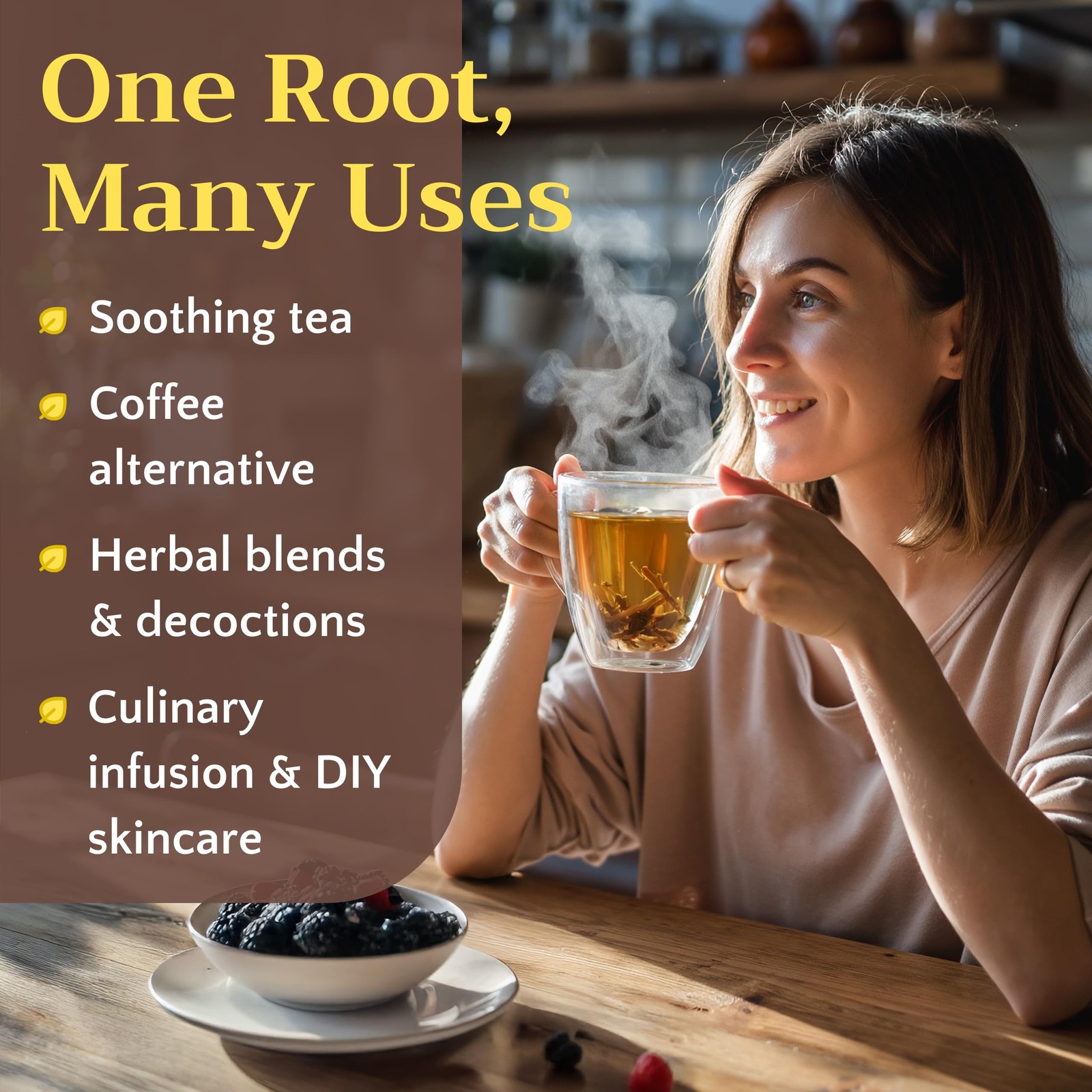 Dandelion Root Tea Herb Loose – Dried Cut and Sifted Roots – Raw Natural Unro…