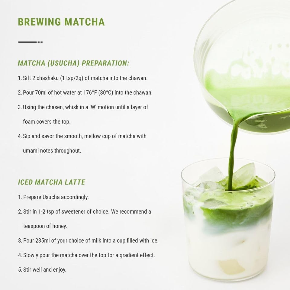 Senbird Premium Ceremonial Matcha Japanese Powdered Green Tea From Kyoto, J…